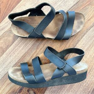 NAOT Kayla sandals leather with cork footbed